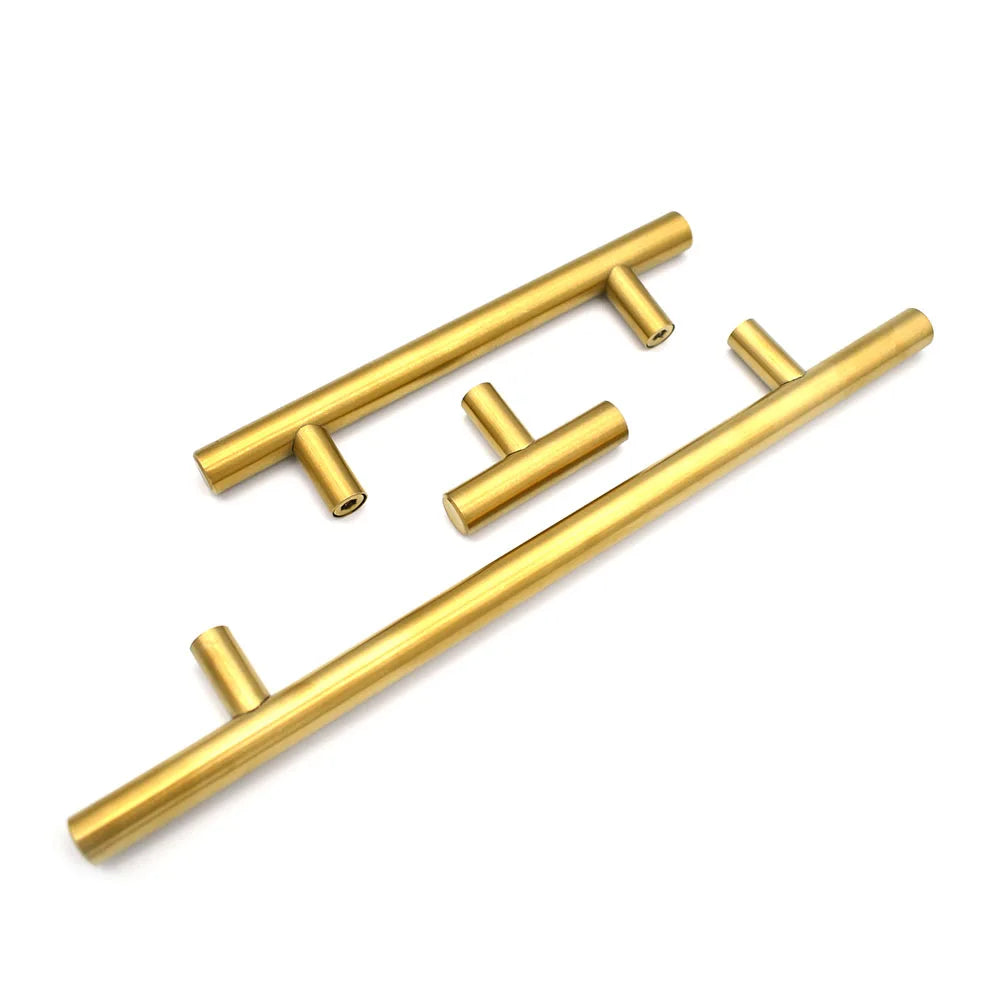 Brass Cabinet Handles Kitchen Handles Stainless Steel Handles Cabinet Pulls Wardrobe Handle Furniture Hardware Handle Drawer