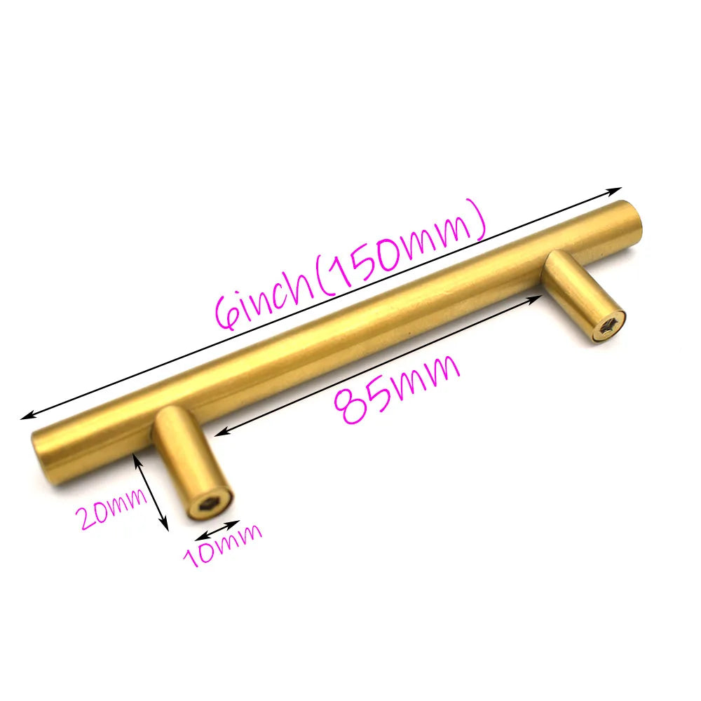 Brass Cabinet Handles Kitchen Handles Stainless Steel Handles Cabinet Pulls Wardrobe Handle Furniture Hardware Handle Drawer