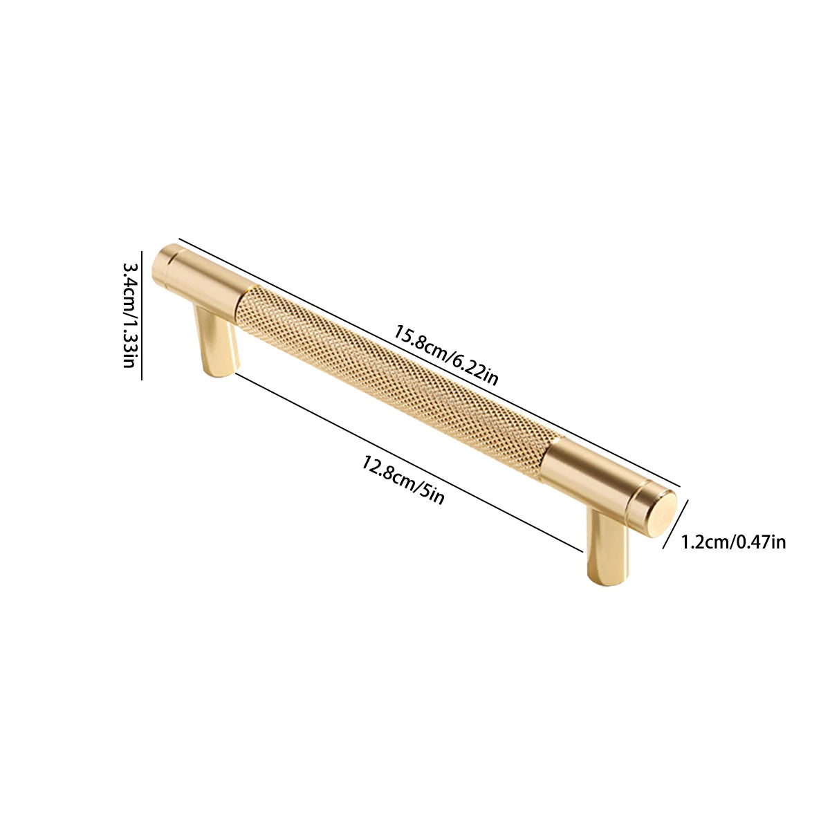 Gold Wardrobe Aluminum Alloy Door Handle